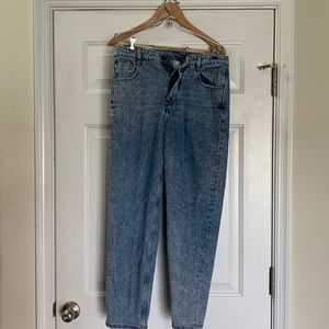 Collusion jeans with button fly.